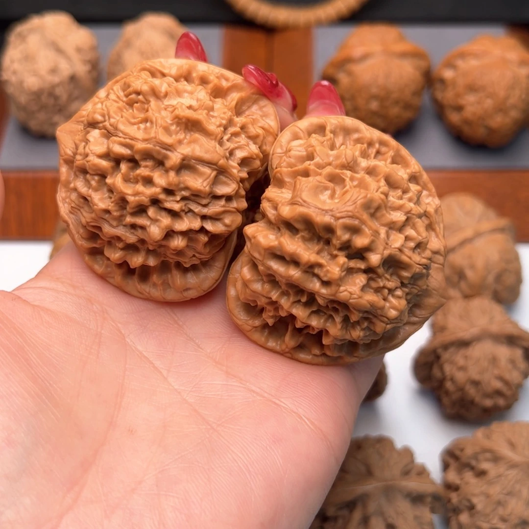 文玩核桃把件官帽50