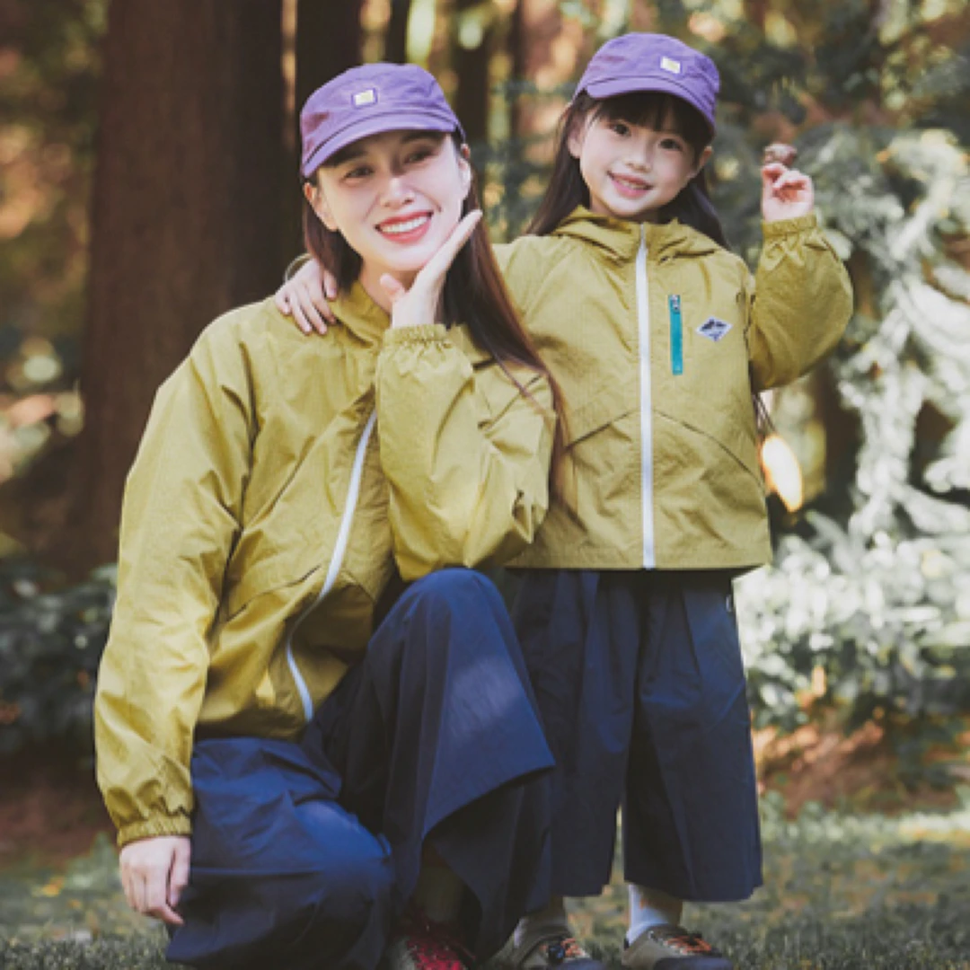 nonogo高品*日系订单款亲子装春夏户外防水防晒冲锋衣外套/男女宝