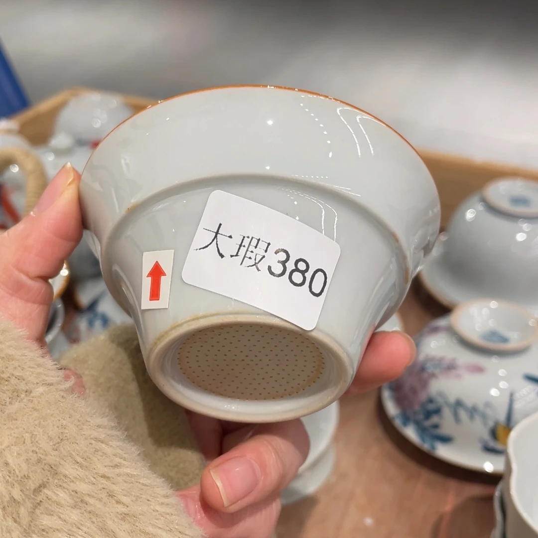 有瑕纯手绘釉下彩