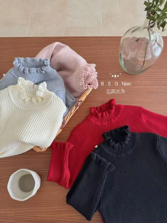 巴斯光年 纯色中领毛衣打底 A253586 LUOLA品牌童装