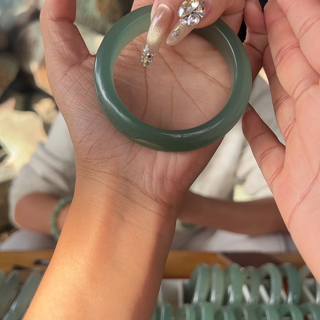 绿东陵冰晴水手镯