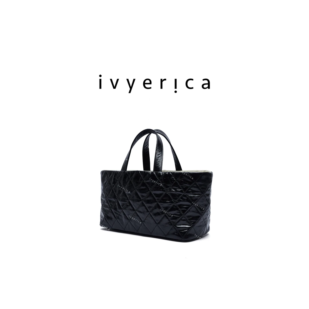 MODADONNA 意制真皮菱格 元宝型托特包