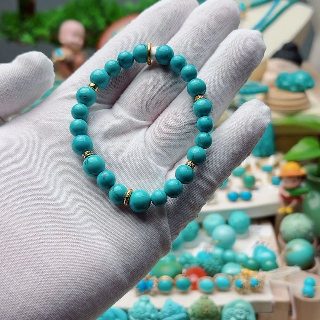 绿松石银S925镶嵌珠宝奇石