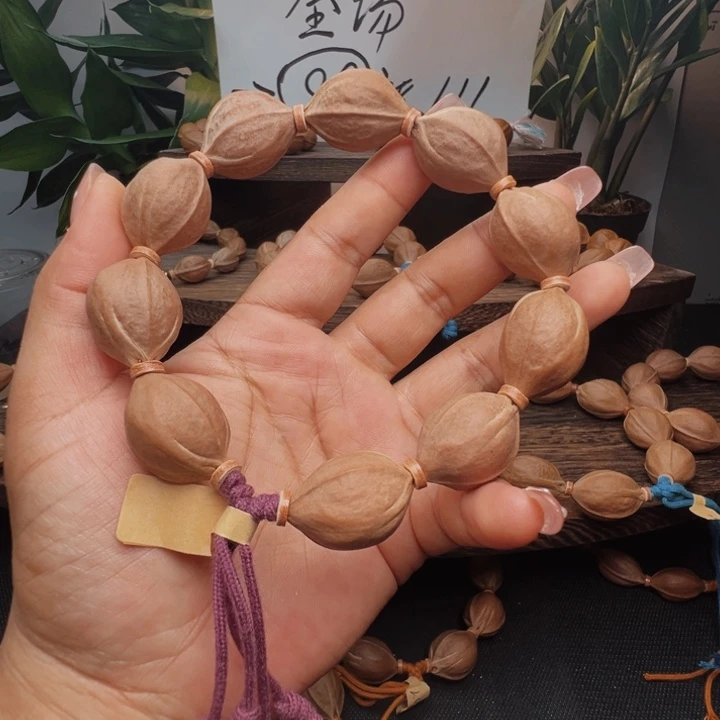 良***洁手串橄榄核素串鲨鱼背