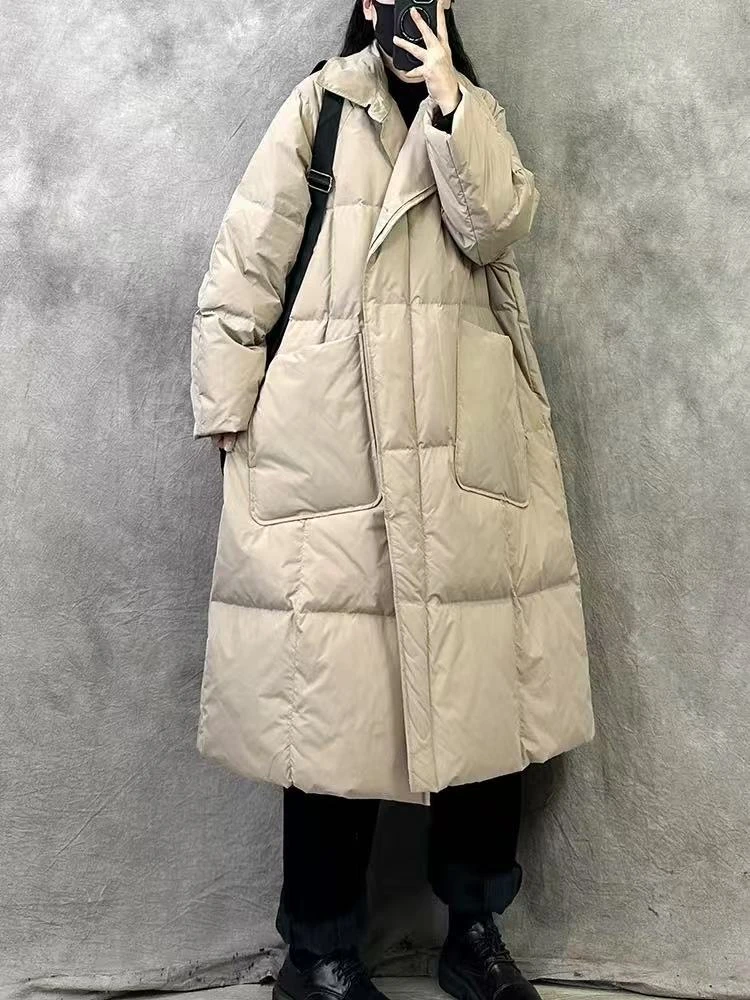 女士炸街款阔版中长款保暖高级感百搭休闲舒适冬休闲棉服C-CL702