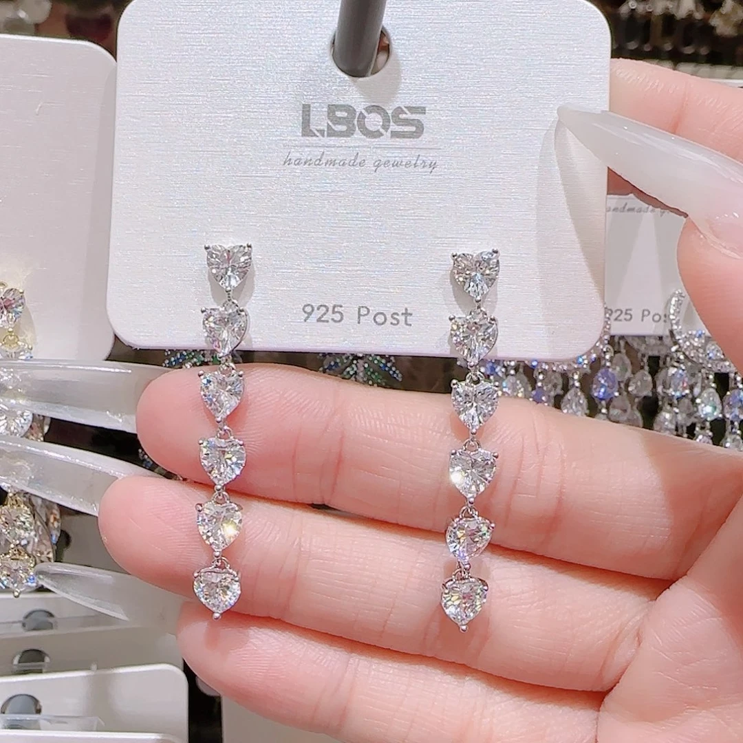 锆石铜合金925银耳环