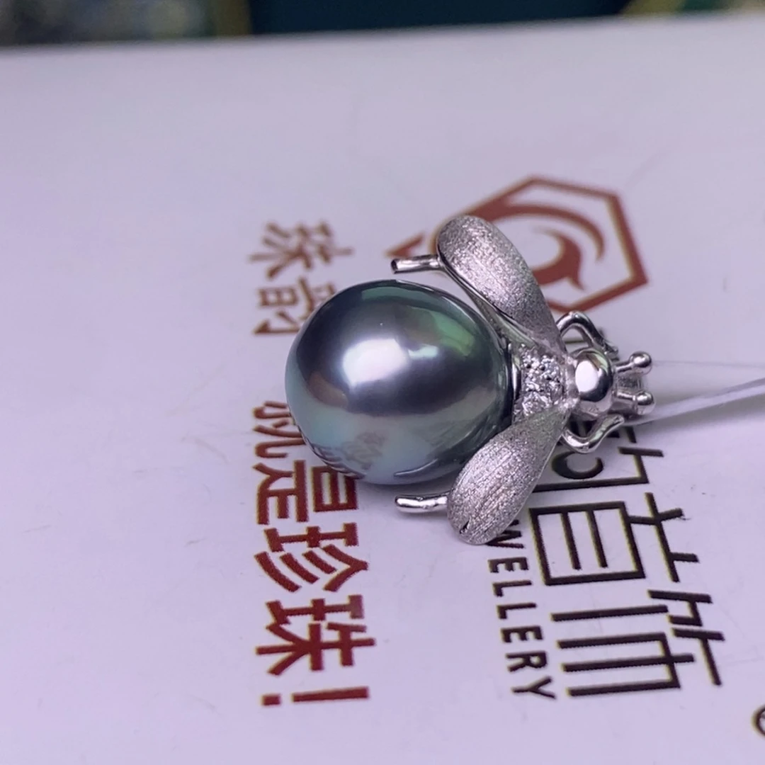 银S925镶嵌颈饰海水珍珠