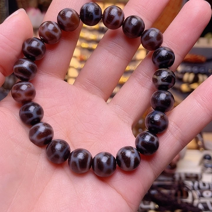 玛瑙/玉髓未镶嵌天珠手串