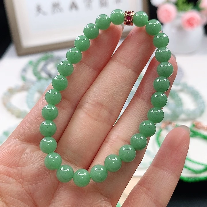 未镶嵌手链翡翠手链6.3mm