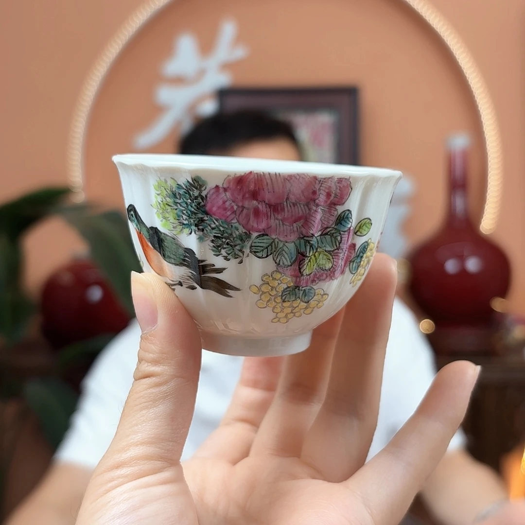 景德镇陶瓷手工手绘杯子