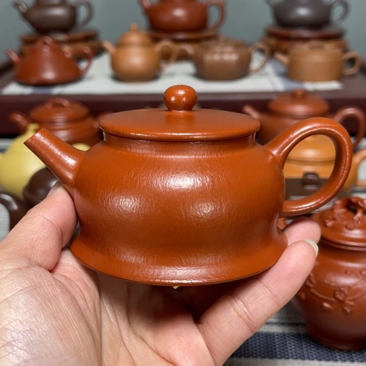 此***士茶壶紫砂全手工制作145cc