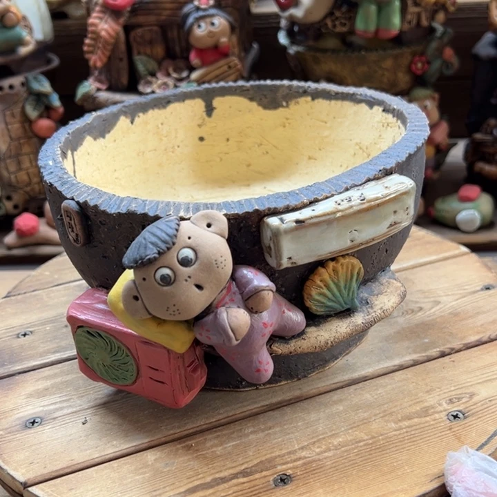 嘻哈多肉花盆百搭