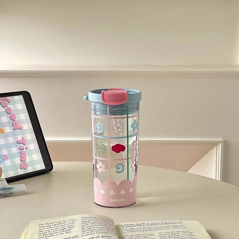 英国【轻奢】CoopKoop小清新水杯夏天大容量吸管杯子耐高温便携水杯