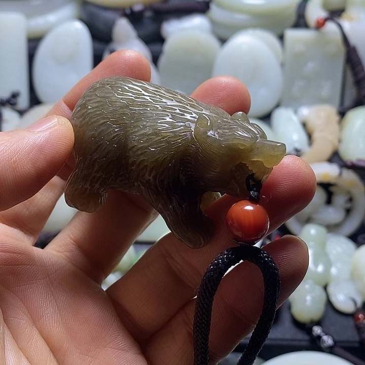 和田玉未镶嵌挂件