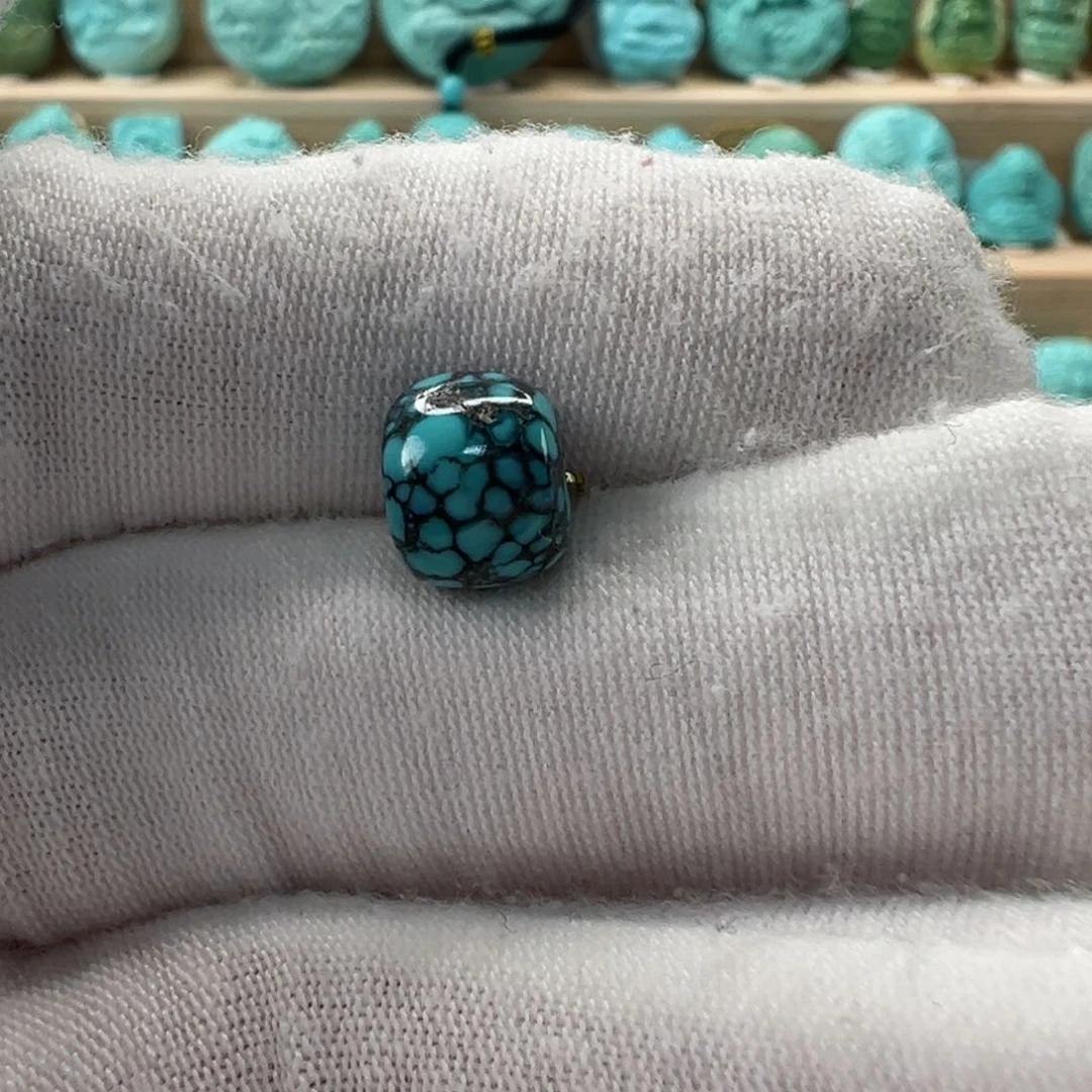 未镶嵌绿松石老型珠8.6x7.2mm