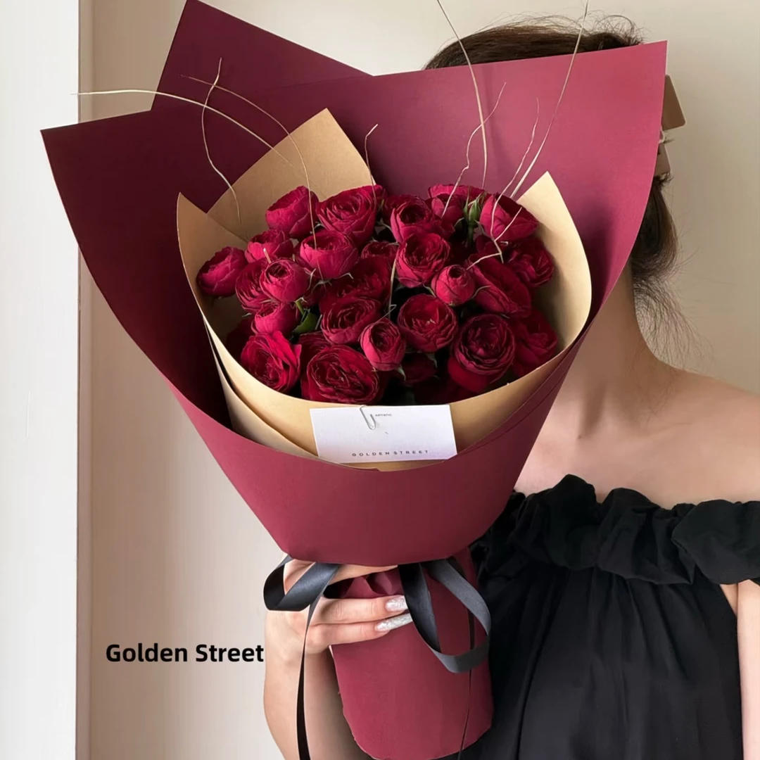 【星语】新款加厚造型纸鲜花包装纸牛皮纸花艺花束包花材料花店资材