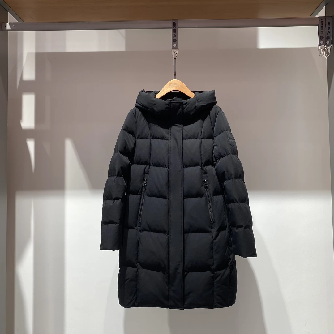 2024新款女士连帽中款羽绒服510756
