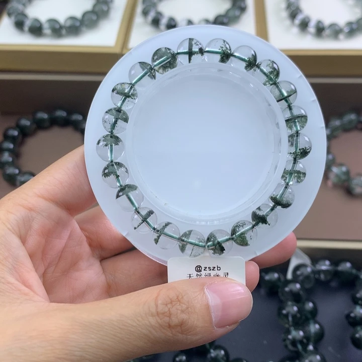 未镶嵌手链水晶瑞*绿幽灵