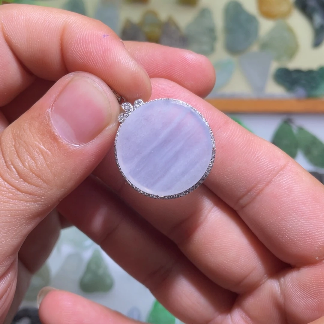 定制翡翠未镶嵌无事牌