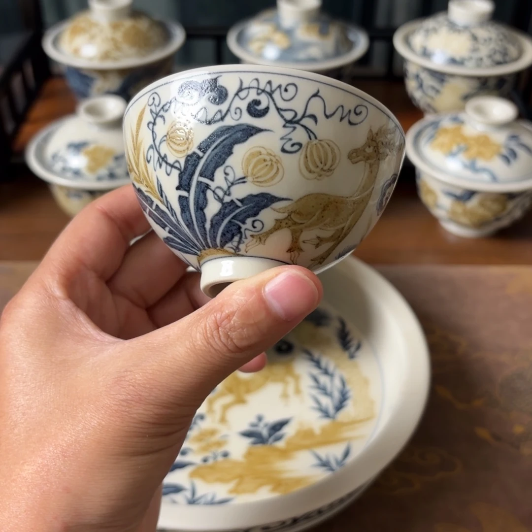 摆件景德镇手绘茶器