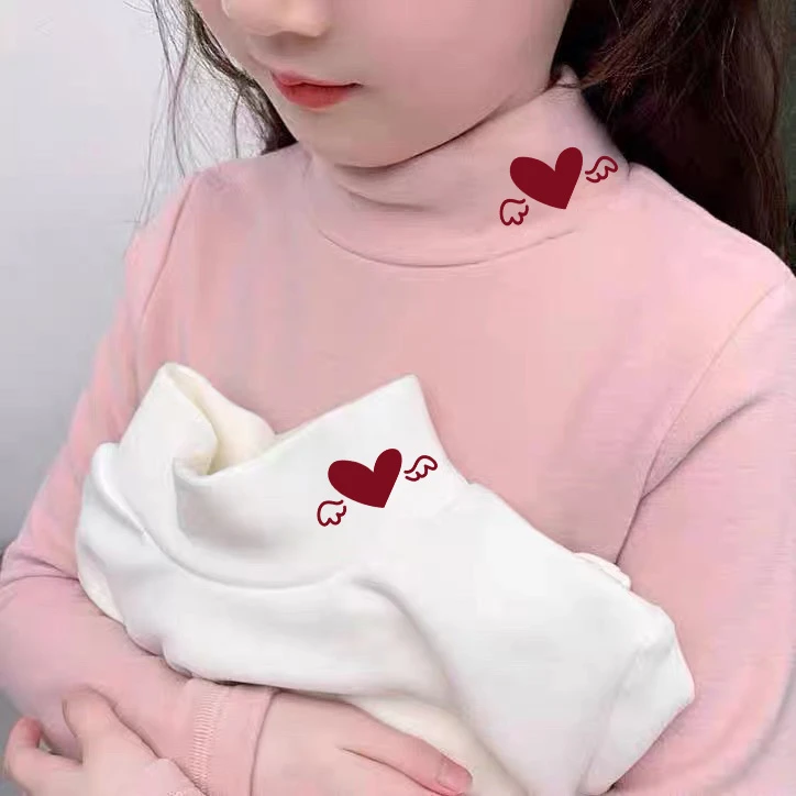 男女童德绒半高领打底衫2025秋冬装长袖t恤中小大童保暖内搭上衣