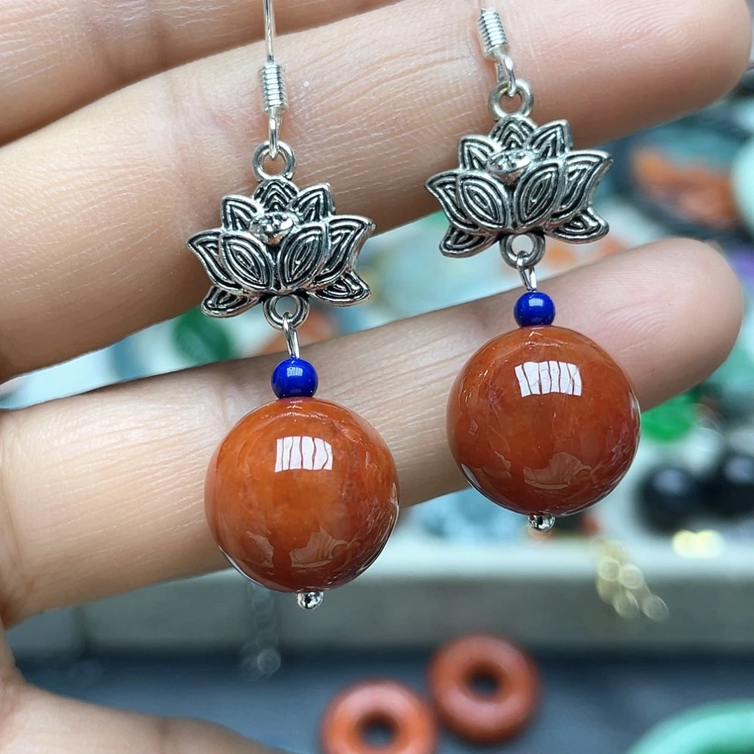 翡翠未镶嵌颈饰耳环