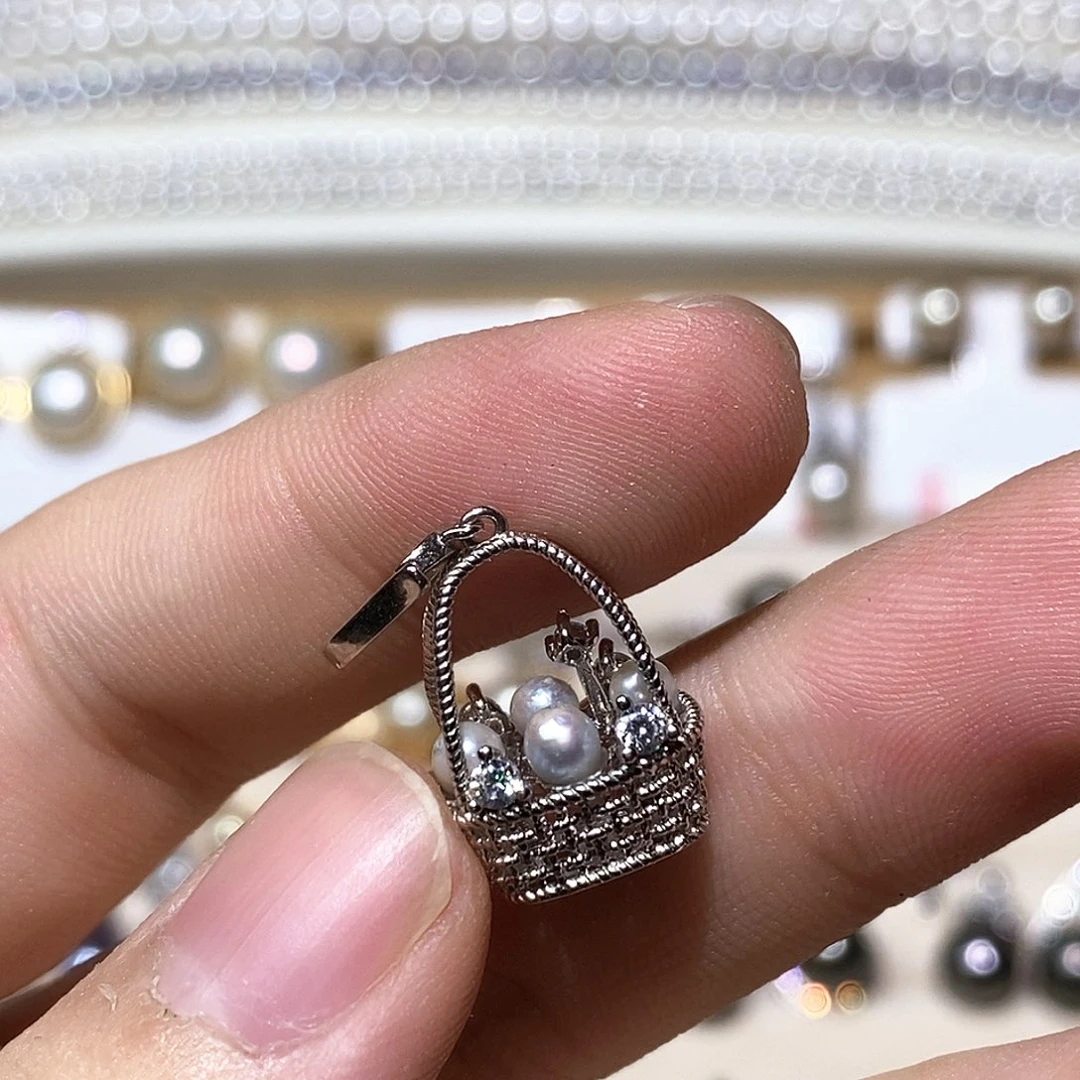 颈饰银S925镶嵌海水珍珠