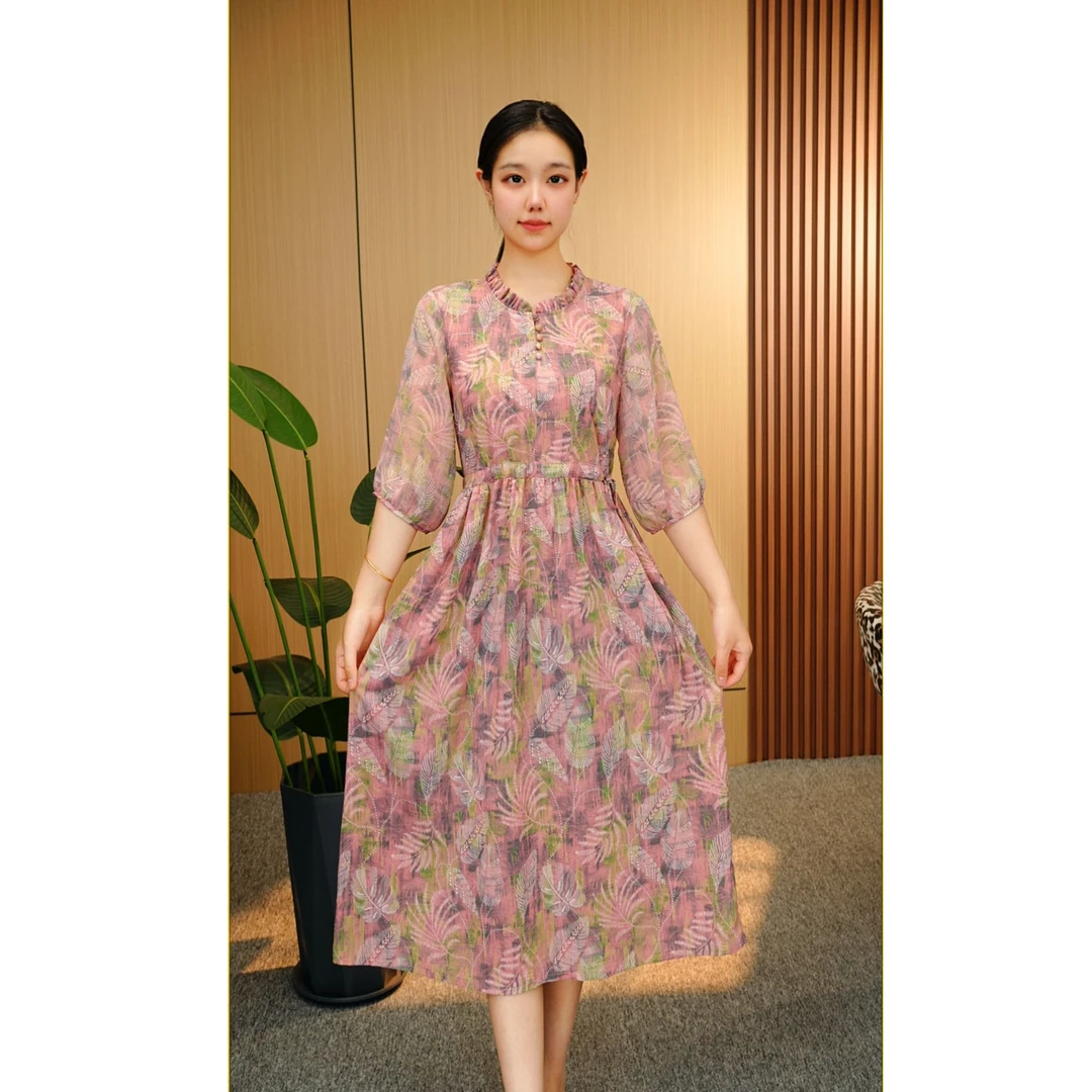 新款时尚百搭洋气时尚连衣裙#0144