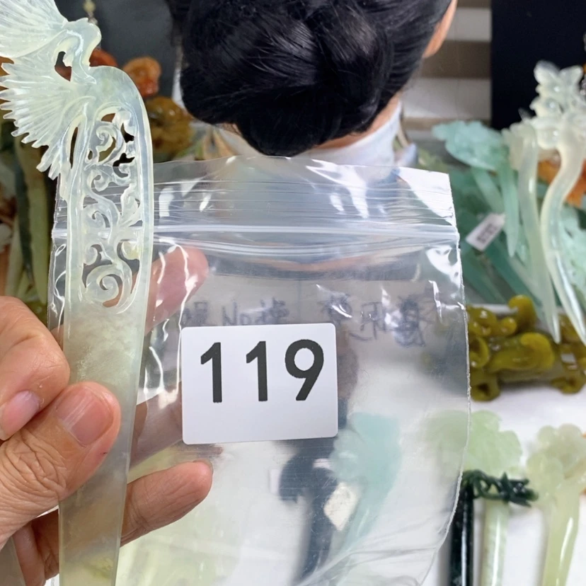 【闪购商品】岫玉发饰未镶嵌?*初