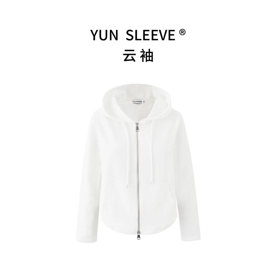 2025秋季新款连帽卫衣女休闲运动显瘦宽松双拉链短款外套Q2509