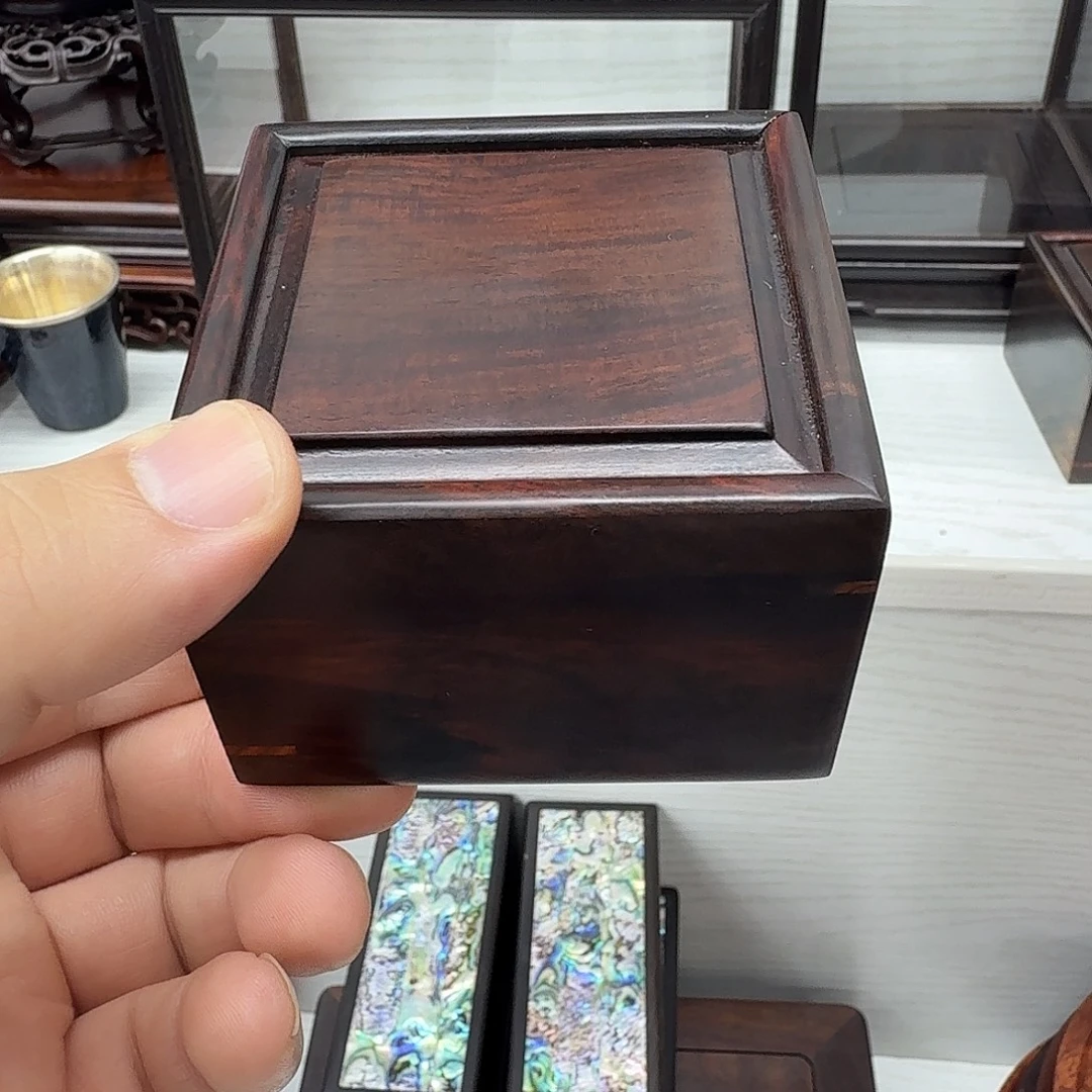 木大红酸枝7.5正方盒子