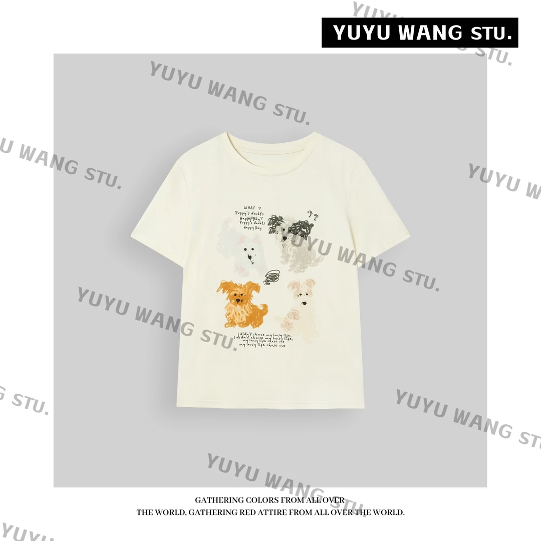 YUYU WANG【小狗】 T恤RB2SQRU2095