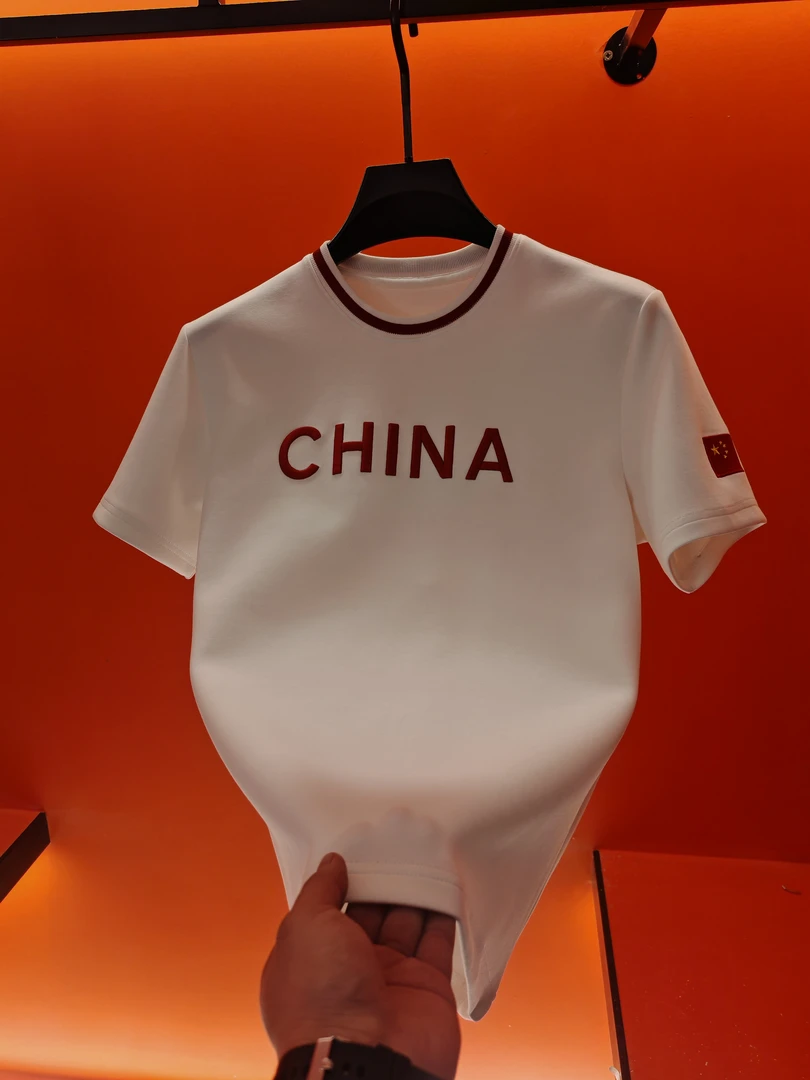 2025春季短袖袖轻奢新款男百搭设计师9090