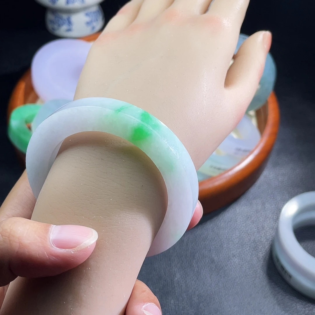 定制翡翠未镶嵌缅甸天然翡翠A货51-55