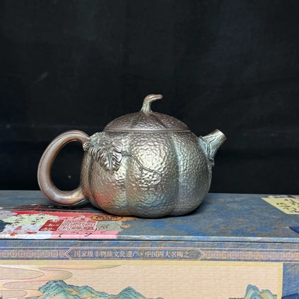 建水紫陶仿生器柴烧南瓜西施