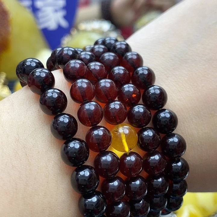 琥珀颈饰未镶嵌链子