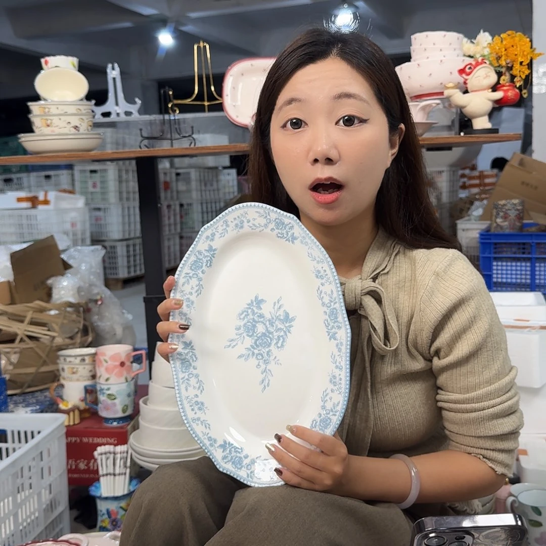 瓷微瑕陶瓷餐具釉下彩
