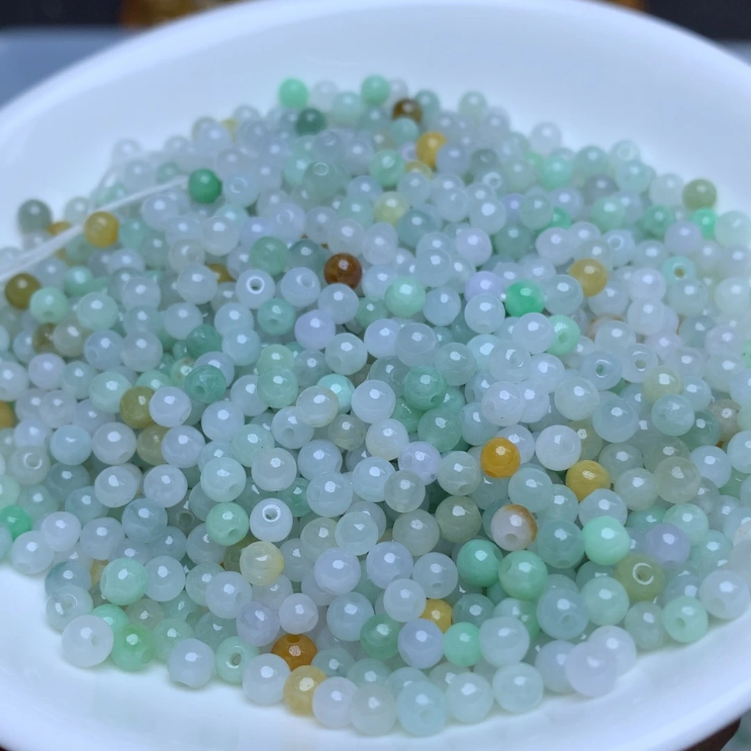 【闪购商品】翡翠手链未镶嵌卡3.8冰淡三彩100个