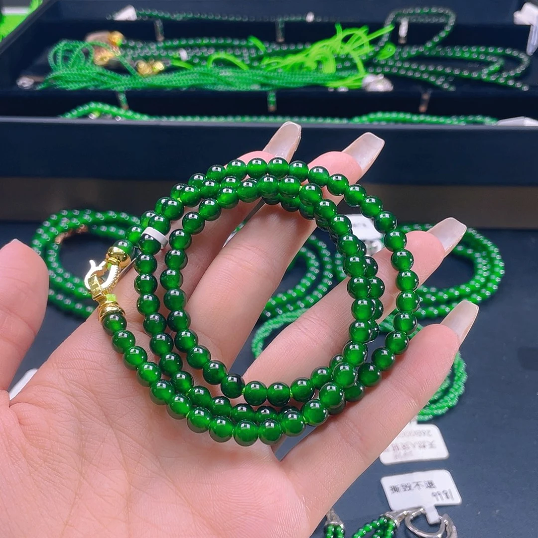 翡翠未镶嵌颈饰怡**得天然A货f翡翠卡6