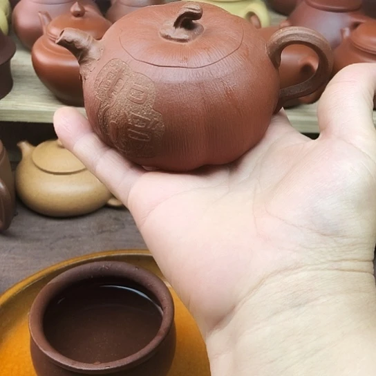 茶壶紫砂将坡泥南瓜180豪生左右