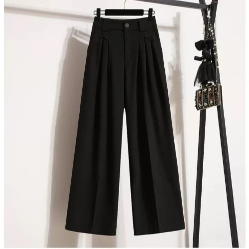 【大版腰扣】大阔腿休闲裤女