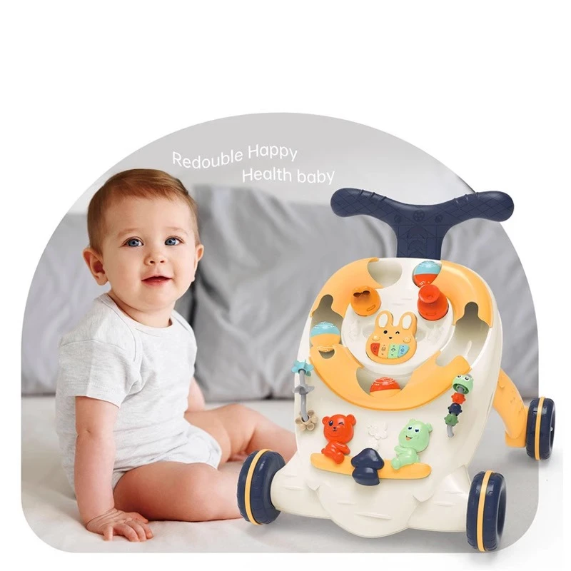 优乐恩新款婴儿学步车手推车防o型腿6个月宝宝学走路助步玩具礼物