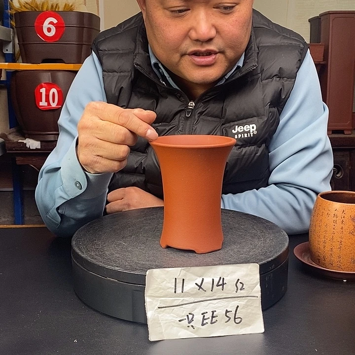 花盆紫砂货号一只EE56