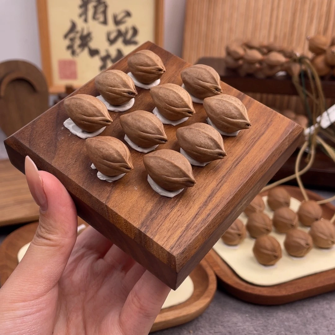 走***着橄榄核手串/手链15 25梅林铁核