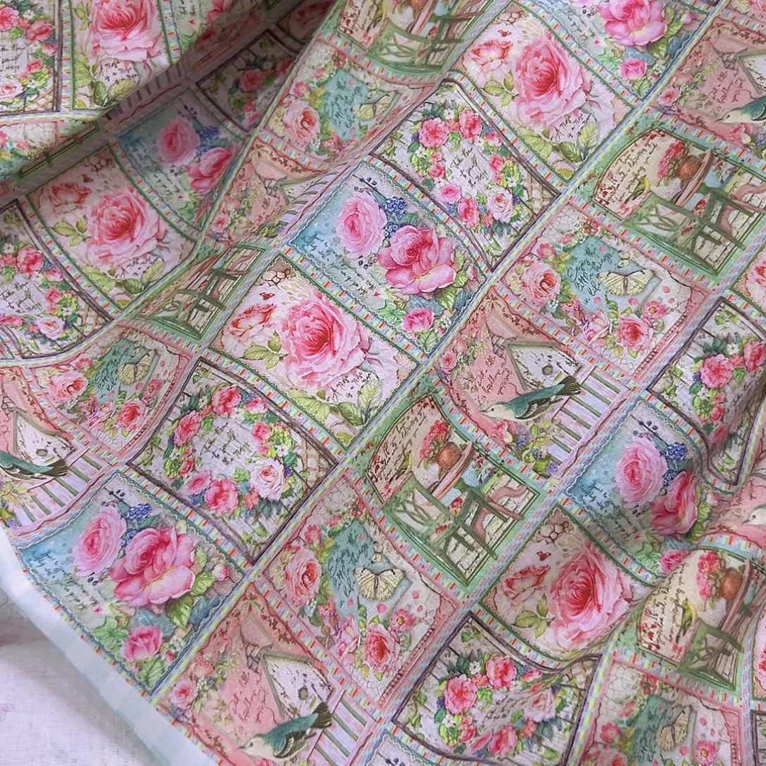 一米价纯棉平布1.1米宽果子布艺地卷