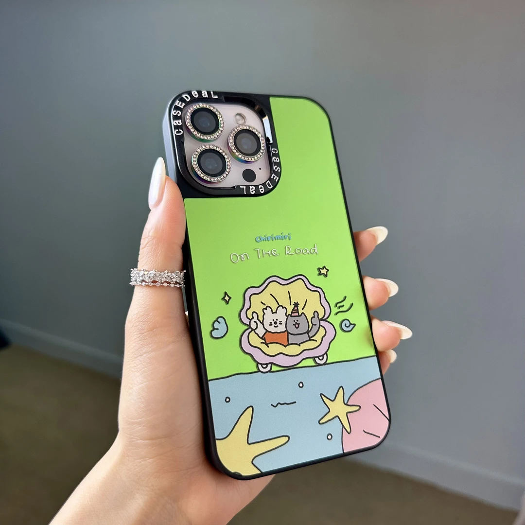 ins个性潮流新款适用iPhone16promax镜面手机壳防摔