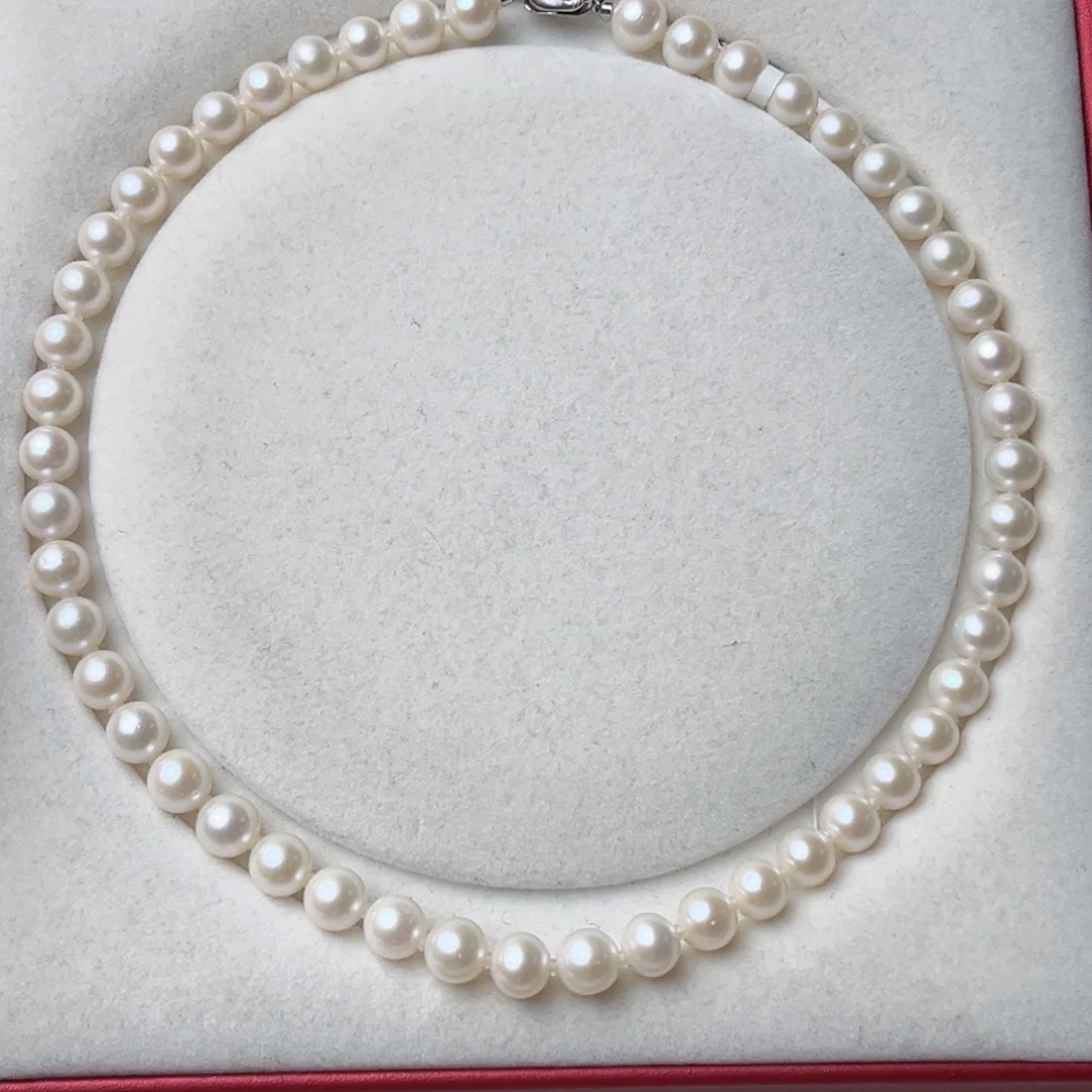 颈饰银S925镶嵌淡水珍珠8.5-9.5mm