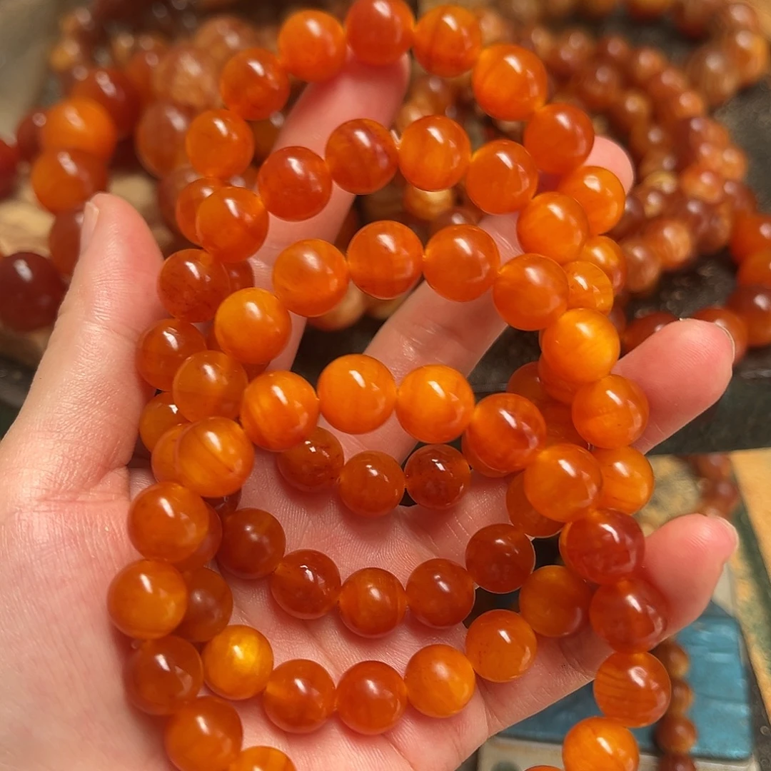松木（琥珀木）手串/手链1.1包浆单圈19颗