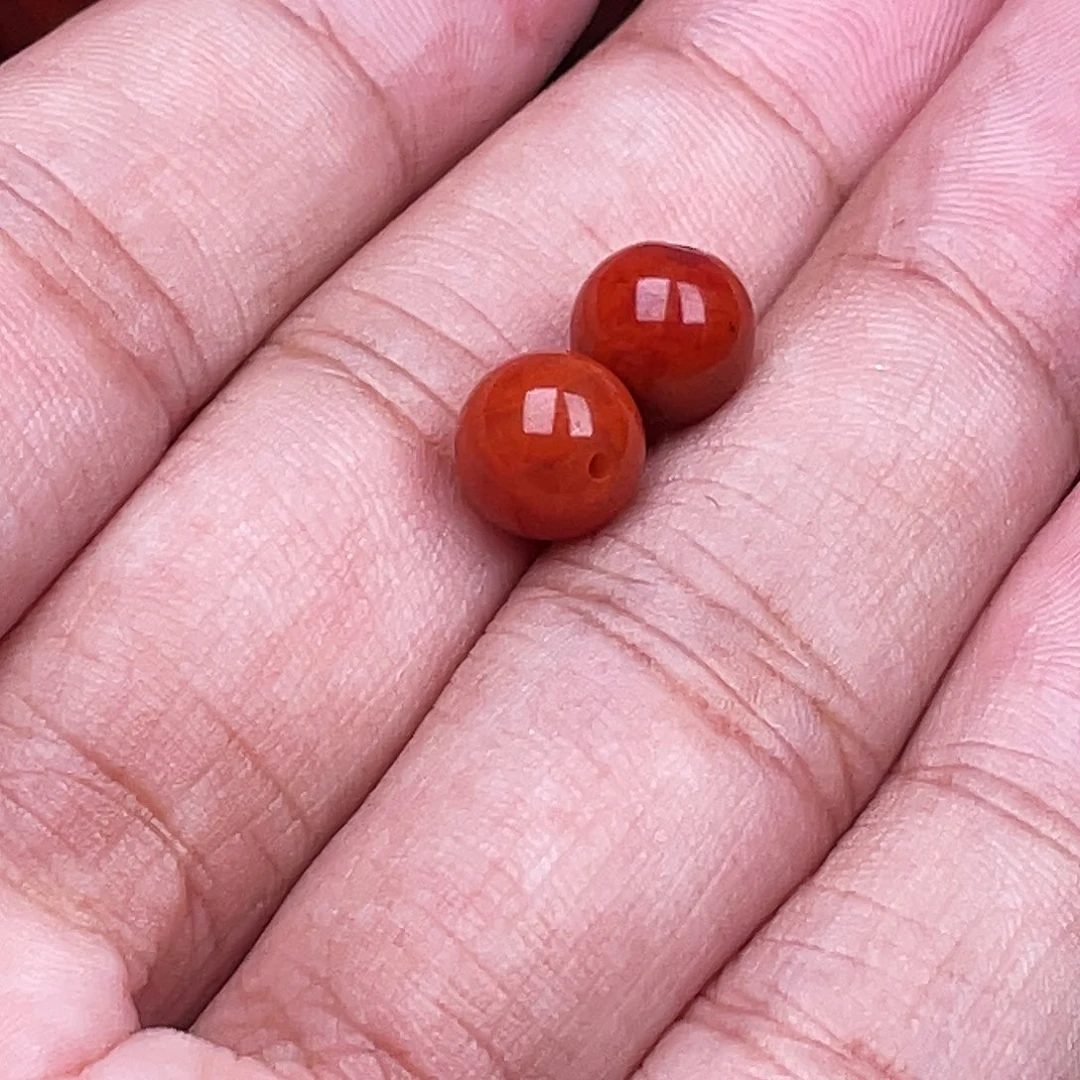 未镶嵌单珠南红玛瑙南红卡8单珠