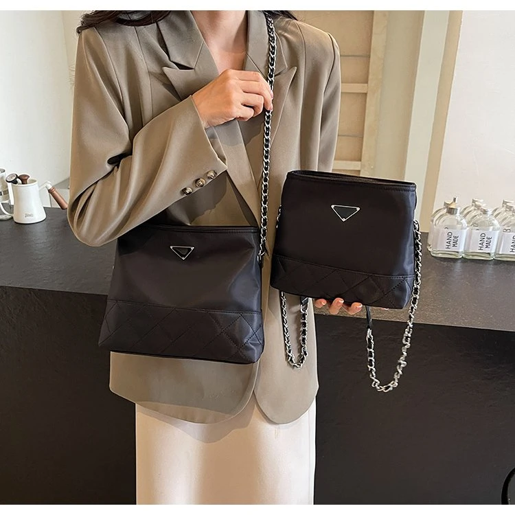 网红时尚百搭简约ins韩版单肩肩包洋气休闲女士夏季小众潮流菱格